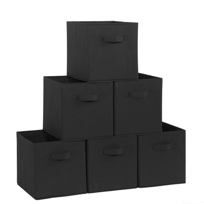 STORAGEIDEAS Storage Cubes, 11 Inch Cube Storage Bins, Set of 4, Fabric Foldable Storage Bins With