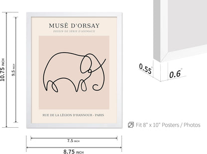 Poster Master Vintage Poster - Retro One Line Elephant Drawing Print - Elephant Art - Minimal Gift