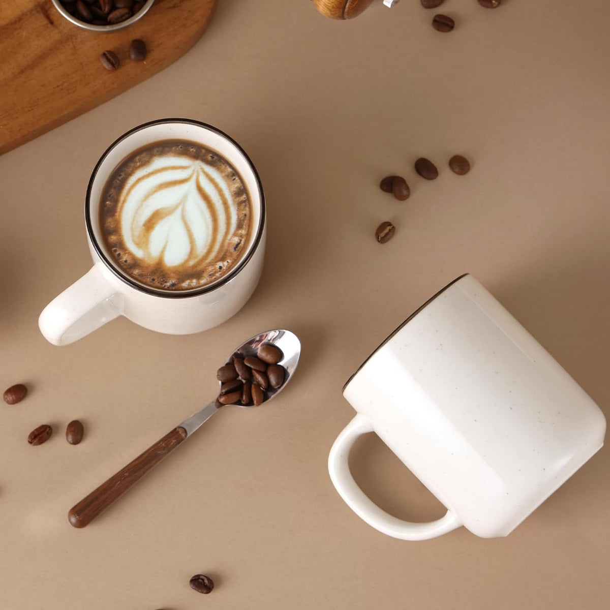 Ceramic Coffee Mug 12 oz Porcelain Coffee Mugs Set of 6 - Ceramic Coffee Cups with Handle and