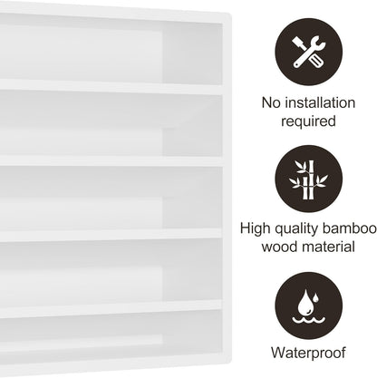 Orimade 4 Tier Spice Rack Organizer for Cabinet, Freestanding Bamboo Seasoning Rack for Countertop