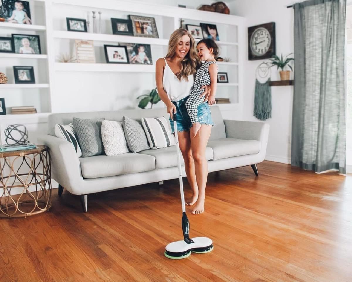 Electric Mop for Floor Cleaning, As Seen On TV, Cordless Spin Mopper Motorised Electric Mops for