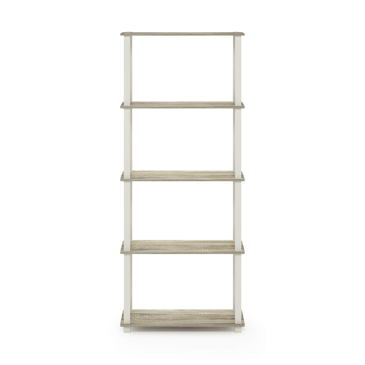 Furinno Turn-N-Tube 5-Tier Multipurpose Shelf / Display Rack / Storage Shelf / Bookshelf, Square