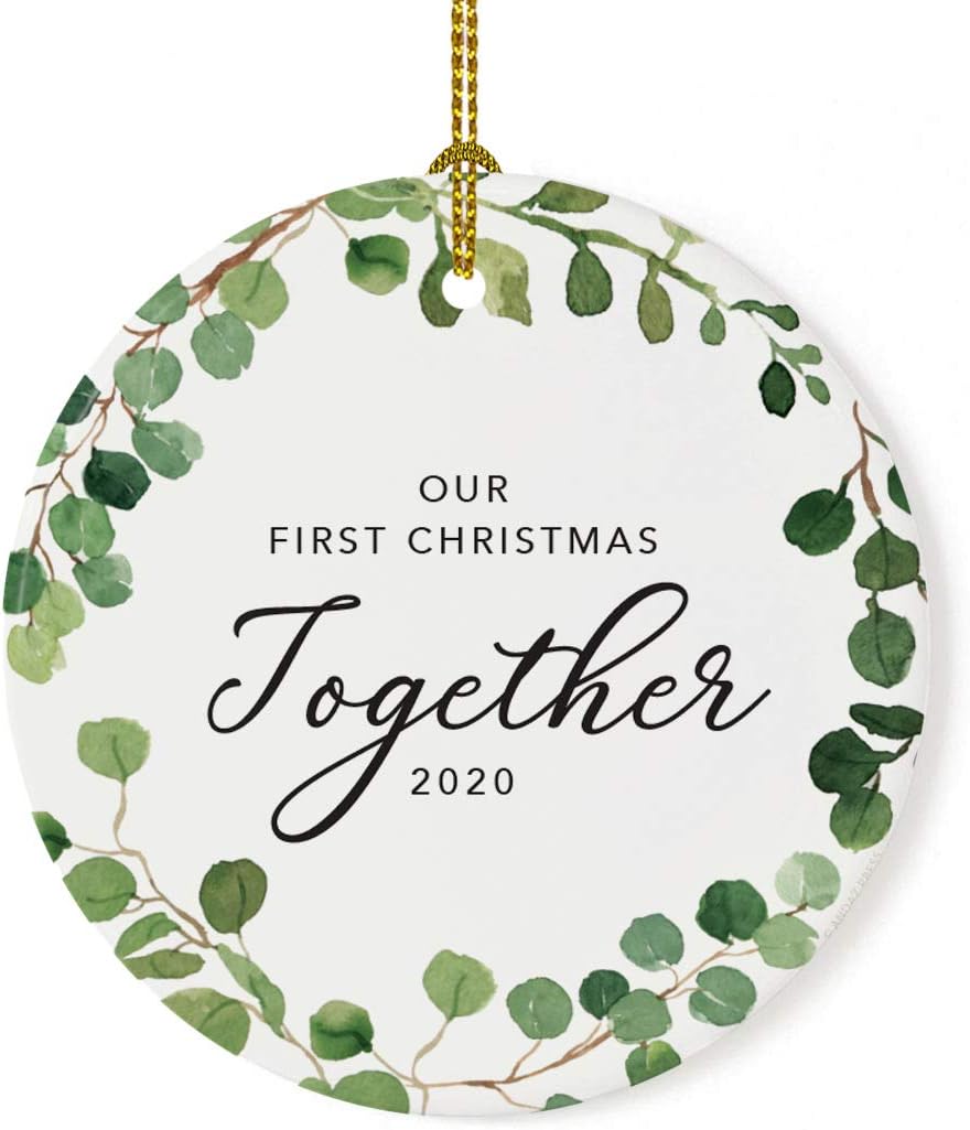 Andaz Press Custom Year Round Ceramic Porcelain Christmas Tree Ornament Keepsake Collectible Gift