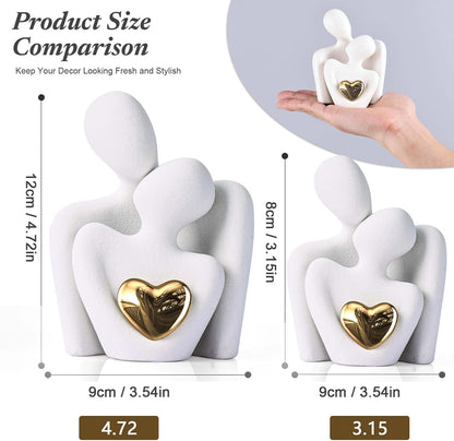 XMGZQ Mini Couple Statue Tv Stand Decor Items for Living Room Home Decor,Bedroom Decor for Couples