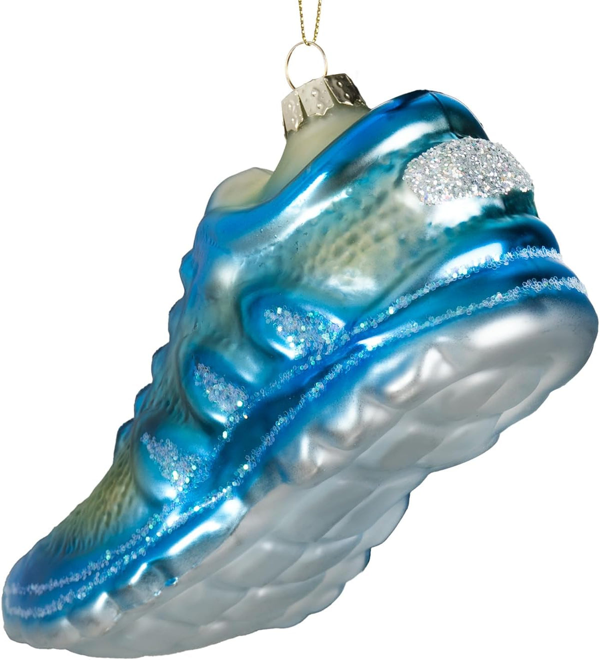 Hanging Christmas Ornaments, 2025 Glass Blown Christmas Tree Ornaments, Blue Christmas Tree