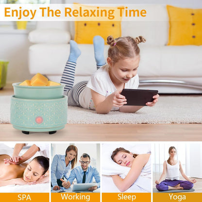 kobodon Ceramic Wax Melt Warmer - 3-in-1Electric Wax Warmer-Fragrance Candle Burner for Scented Wax