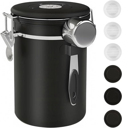 ShanSon Coffee Canister Airtight Coffee Container Stainless Steel Coffee Bean Storage Container