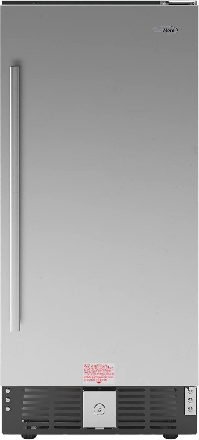 KoolMore 15” Inch 3 Cu. Ft. Built-In Mini Fridge for Food and Beverages with 3 Glass Shelves
