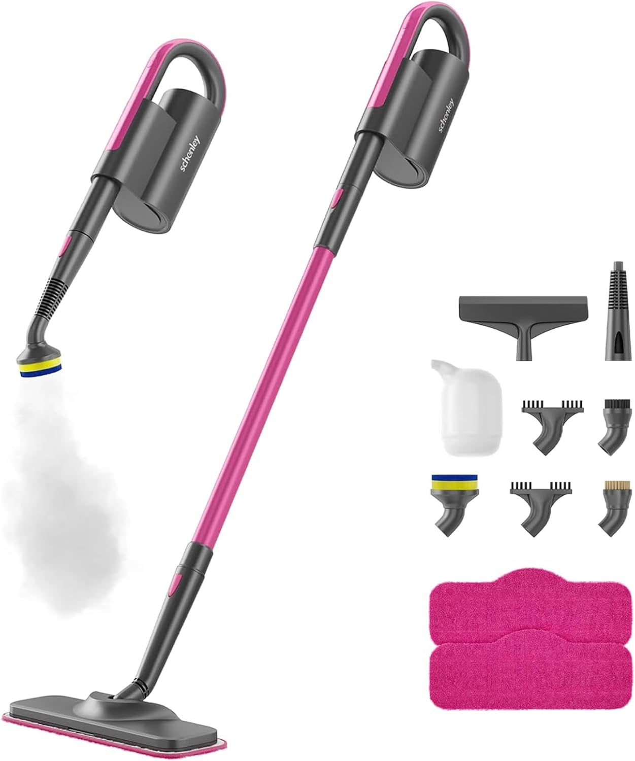 Schenley Steam Mop Cleaner with Detachable Handheld Steamer for Cleaning Hardwood, Laminate Floor