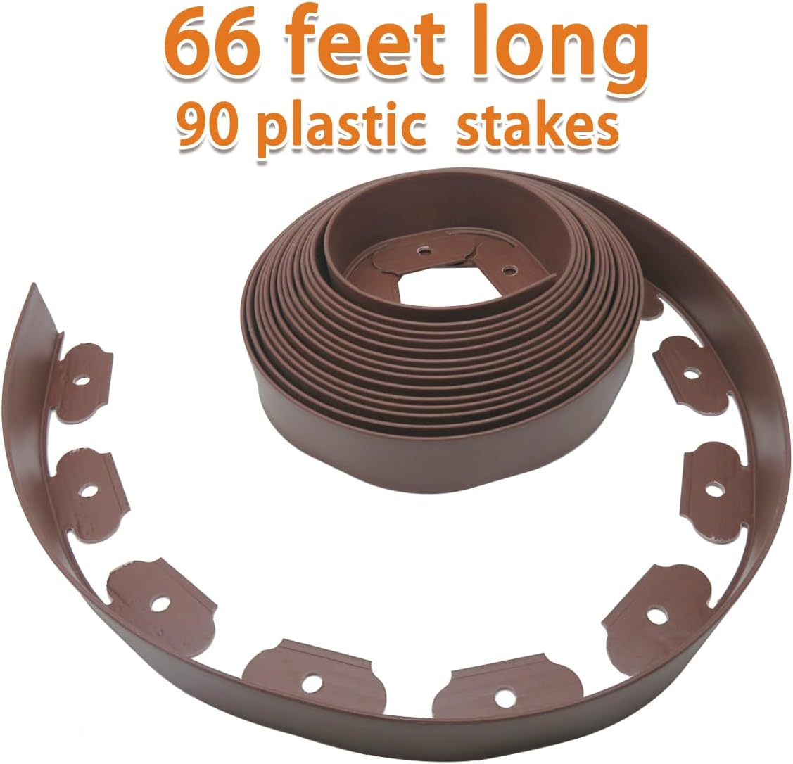 Landscape Edging Border, Plastic Edging for Landscaping, Garden Edging Border,Lawn Edging,Garden