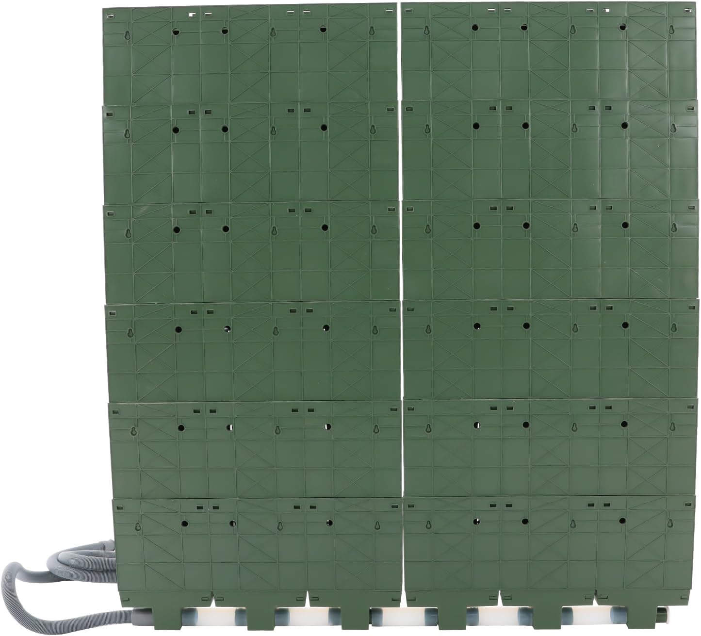36 Pockets Hanging Planter Bags, Vertical Wall Mounted Plant Planting Grow Bags, Stackable Wall