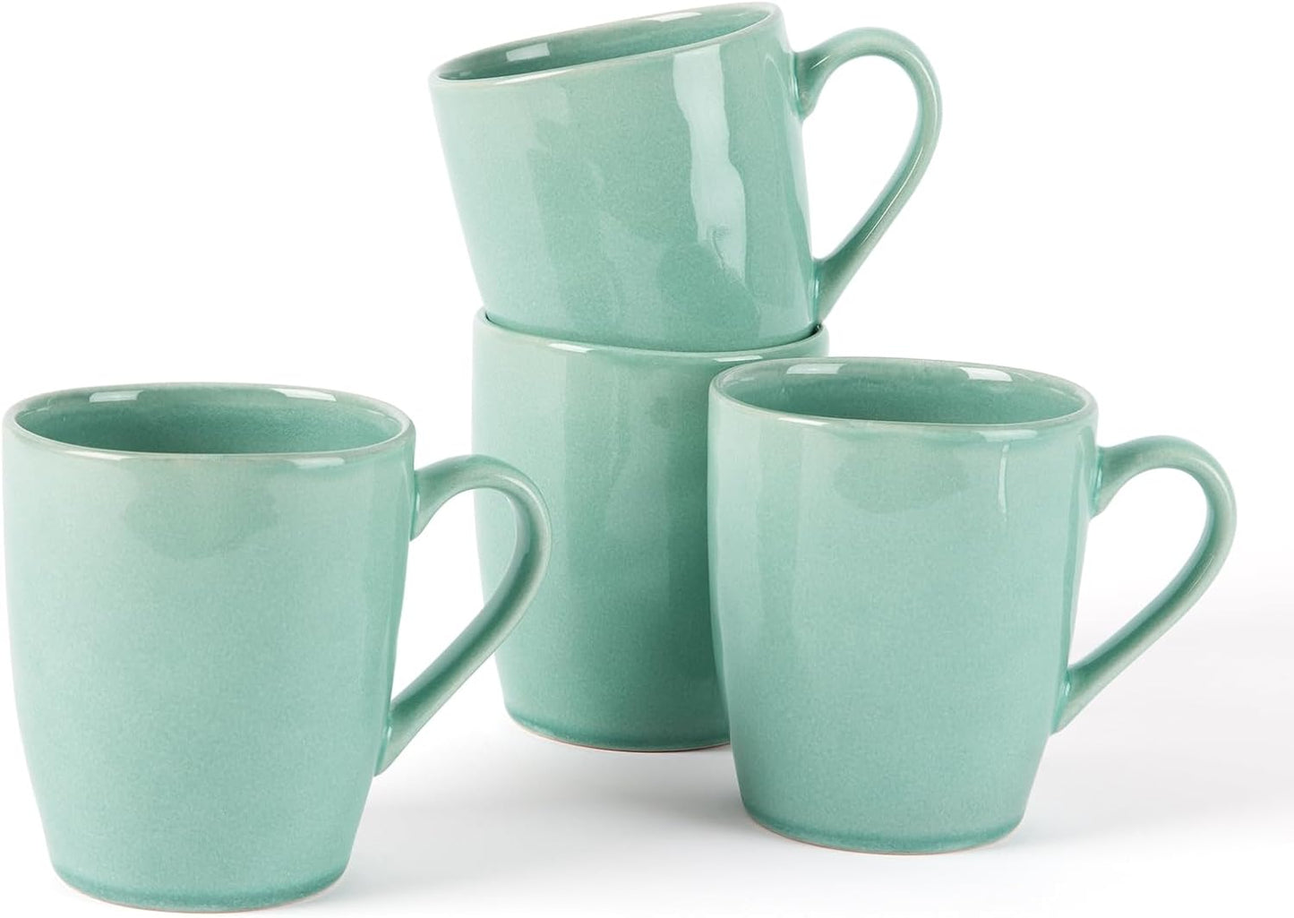 famiware Aurora Coffee Mugs, 14oz Mug Set of 4, Stoneware Mug, Cups for Kitchen, Cappuccino, Latte