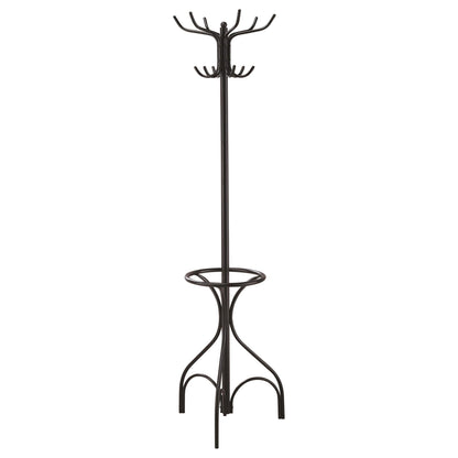 Coaster Home Furnishings - Kiefer - Metal - 12-Hook Freestanding Coat Rack with Umbrella Holder and