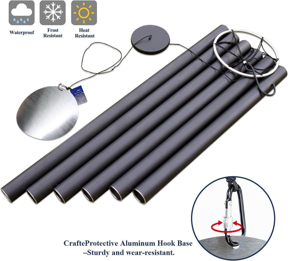 ASTARIN 78 Inch Wind Chimes for Outside with 6 Tubes Tuned Relaxing Melody, Extra Large Wind Chimes