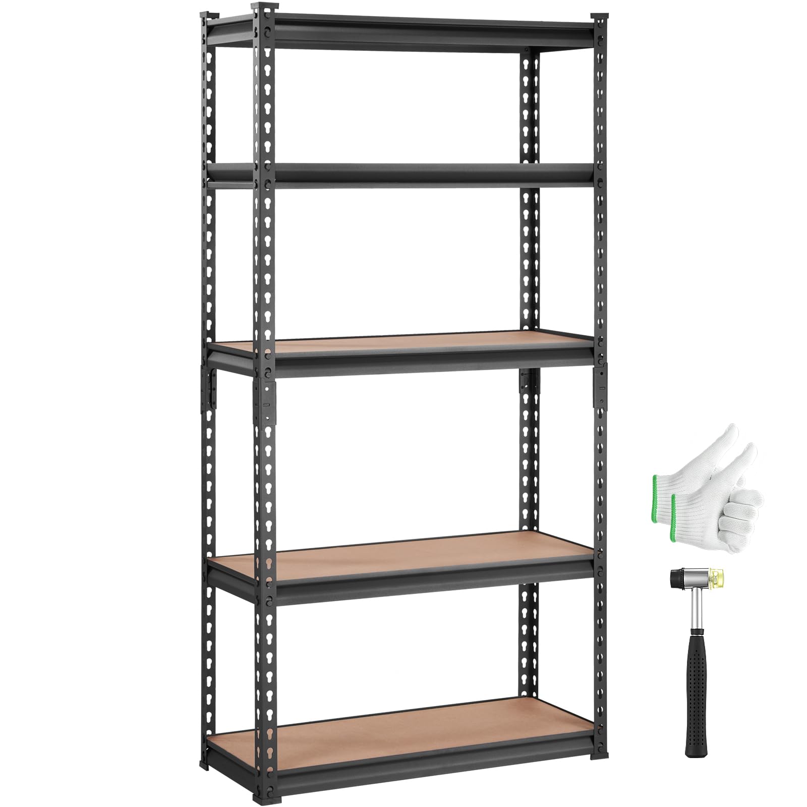VEVOR Storage Shelves 5-Tier Adjustable 2000 lbs 30"x12"x60" Shelving Unit