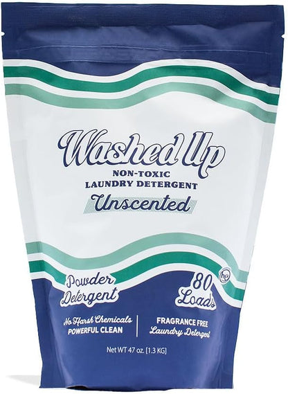 Unscented Laundry Detergent Powder | Fragrance-Free | Safe for Sensitive Groups | Powerful Clean |