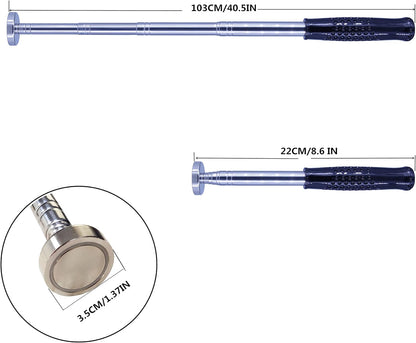 Telescoping Heavy Magnetic pickup Tool 41" long 35lb,25lb,20lb, 16lb suction magnets tools magnet