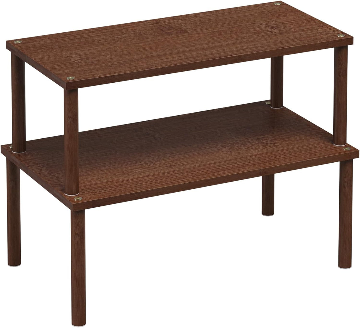 Cabinet Organizer Shelf(Set of 2),Kitchen Counter Shelves,Bamboo Spice Rack Countertop and