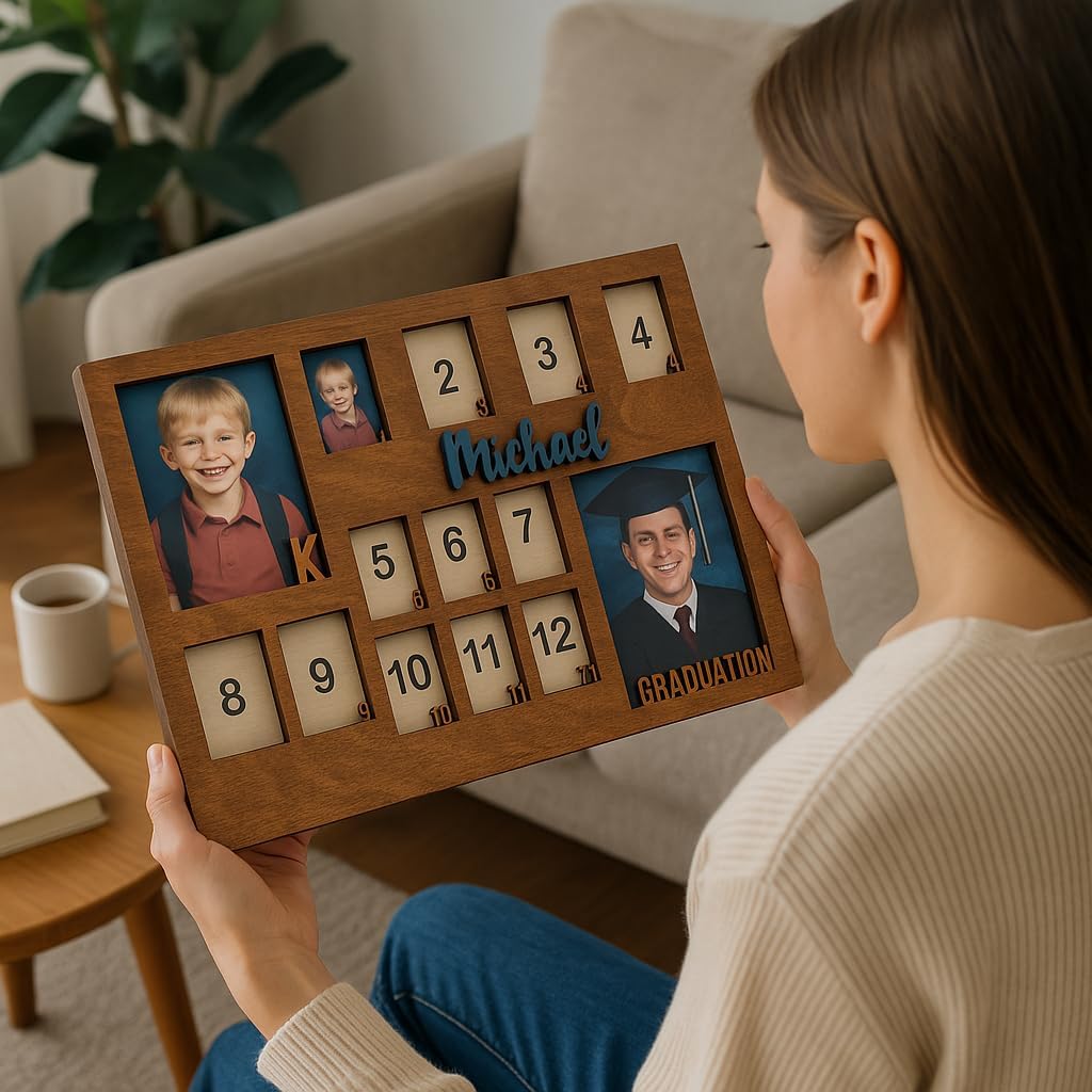School Years Picture Frame Kids School Frame Graduation Photo holder K-12 Picture holder