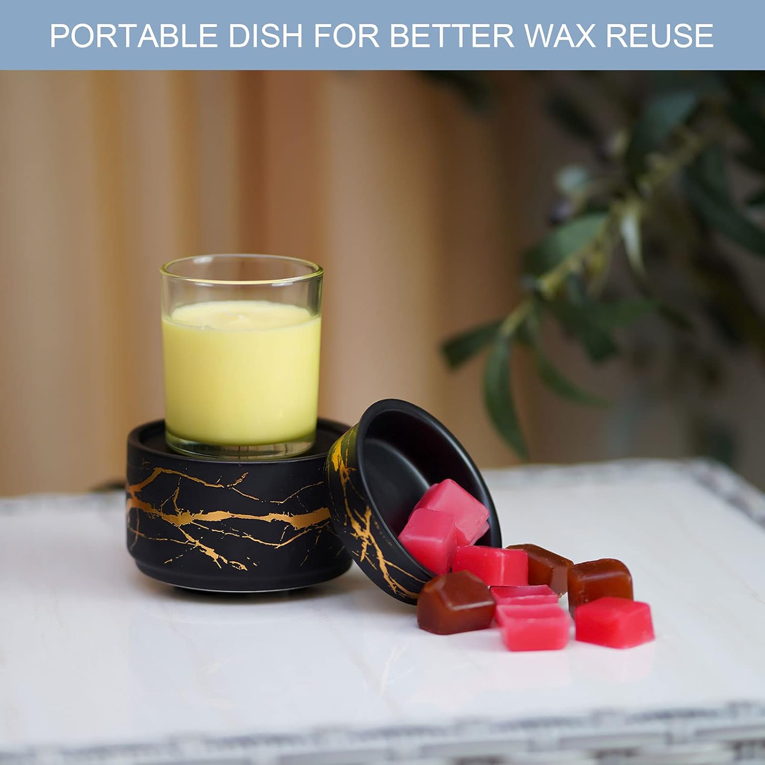 PALANCHY Wax Melt Warmer Ceramic 3-in-1 Oil Burner Electric Candle Wax Warmer Burner Melter
