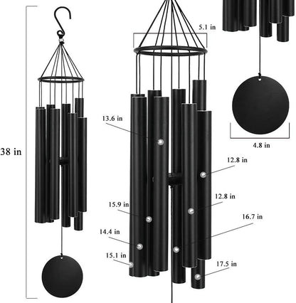 ASTARIN Large Wind Chimes for Outside(38 inch), Sympathy Wind Chimes Outdoor Clearance with 8
