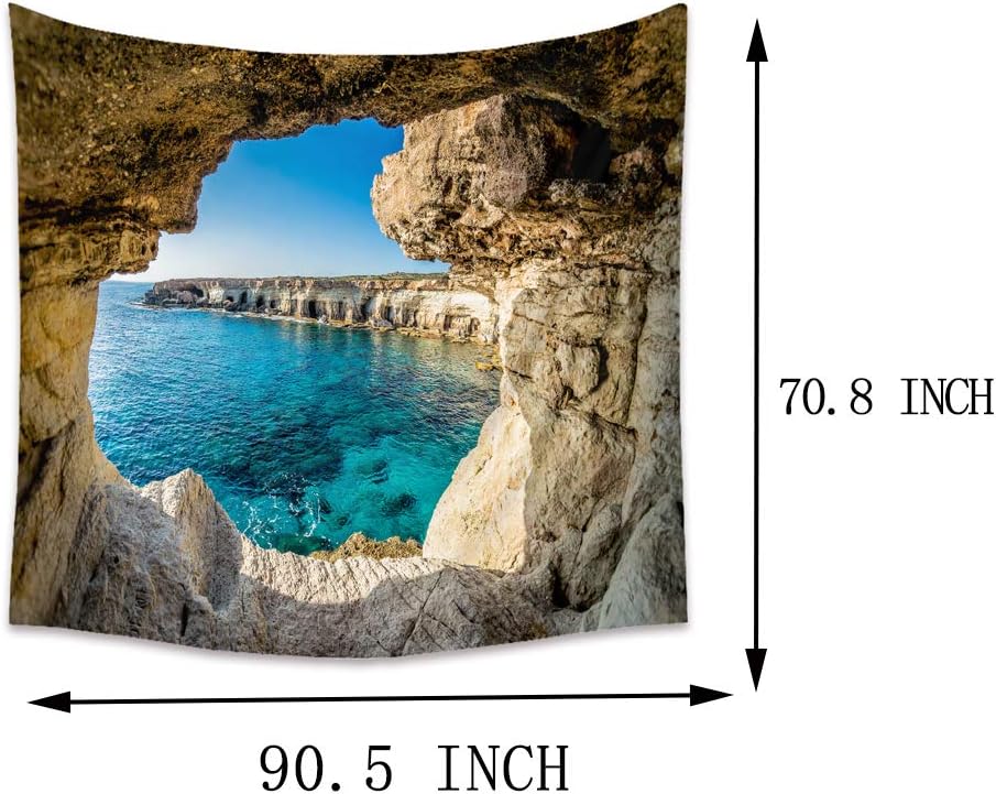 Llamazing Forest Home Decor Tapestry - Living Room Bedroom Decoration Landscape Curtain (Sea