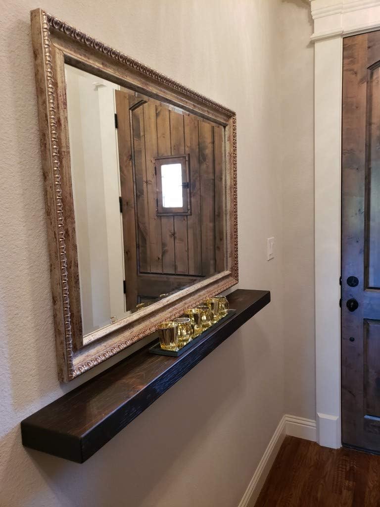 joelsantiques 54 Inch Wooden Floating Shelves for Wall - 54x6x2 in - Made of Natural Wood - Long