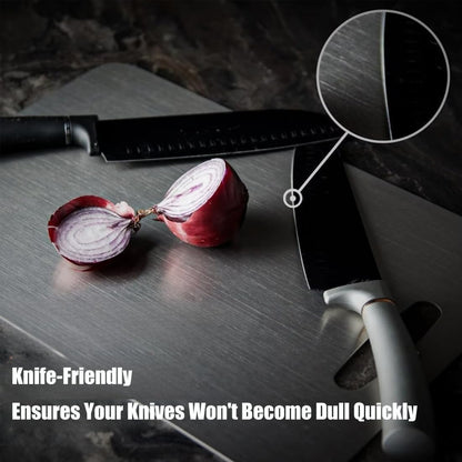 Titanium Cutting Board - 2025 New Upgrade 100% Pure Titanium Cutting Boards for Kitchen Double