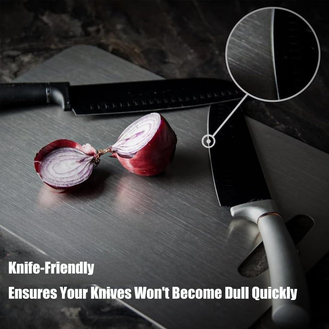 Titanium Cutting Board - 2025 New Upgrade 100% Pure Titanium Cutting Boards for Kitchen Double