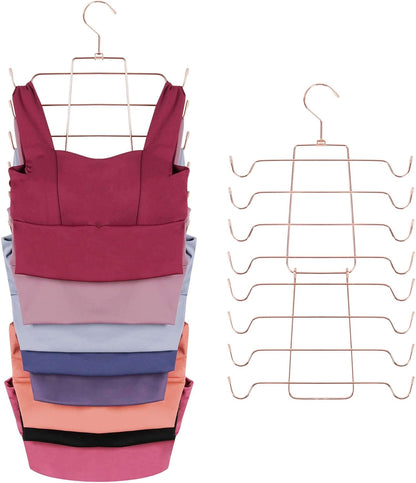 ZEDODIER 3 Pack Tank Top Hanger, Space Saving Bra Hangers, Non-Slip Hanging Sport Bras Holder