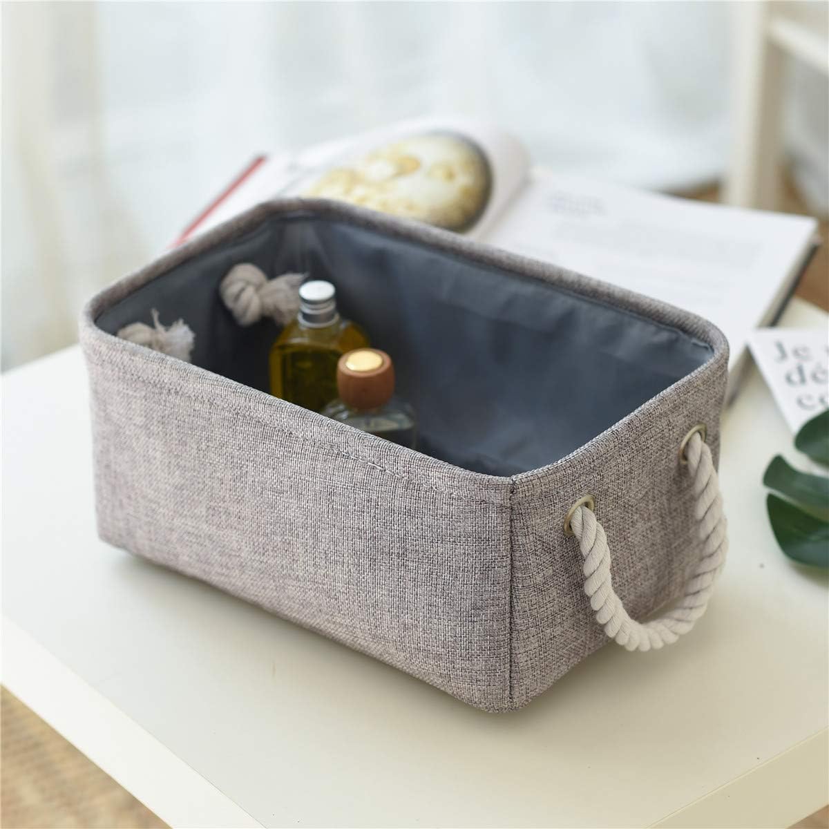TheWarmHome Storage Bins Basket - Storage Baskets for Organizing Shelves,Home Closet Organizer for