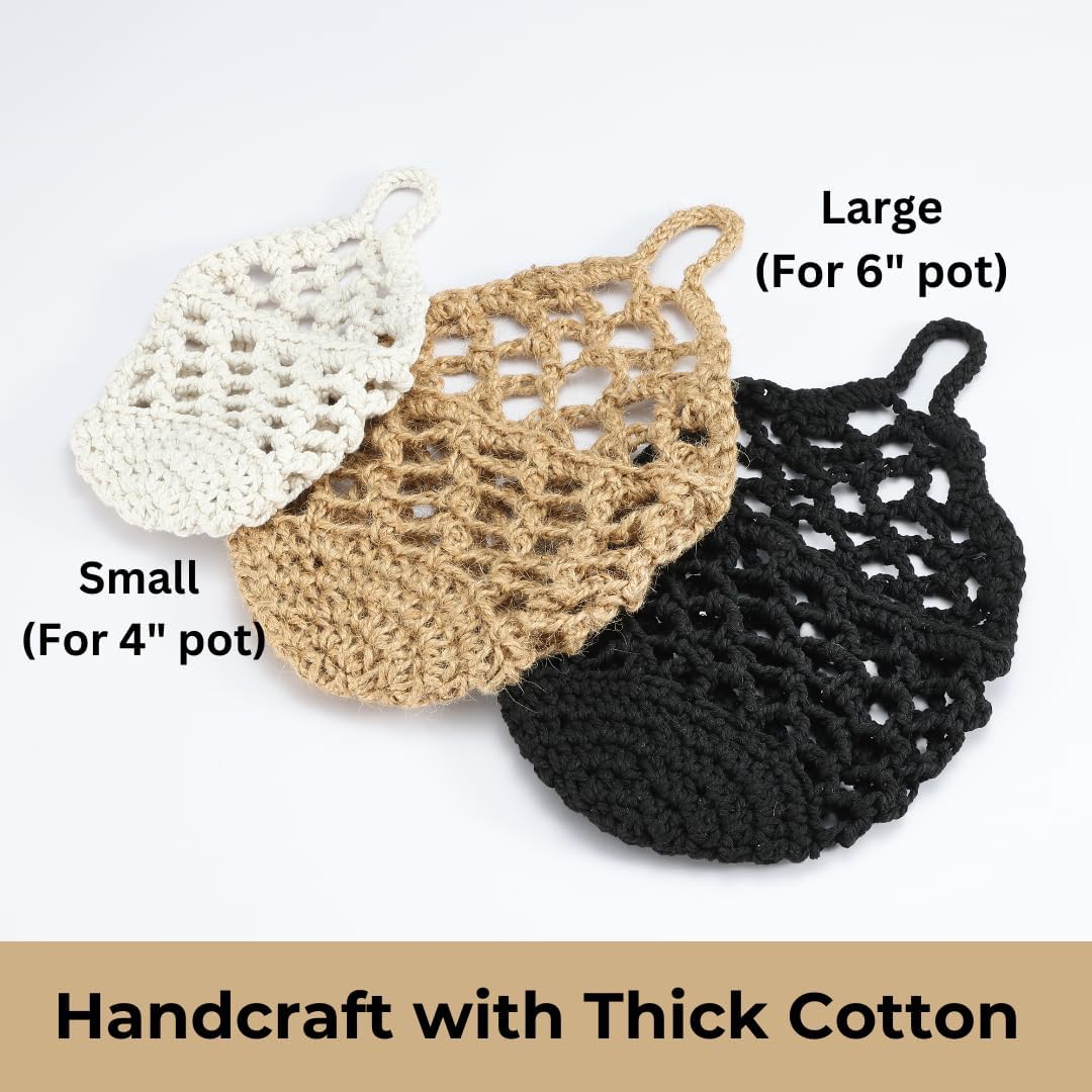 3PK Wall Planters for Indoor Plants, Macrame Plant Hanger | Wall Planter, Plant Hanger, Hanging