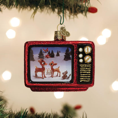 Old World Christmas Rudolph The Red-Nosed Reindeer 1964 TV Classic Glass Blown Ornament for