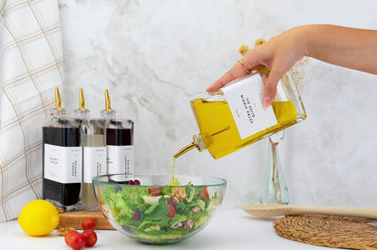 Molimoli Olive Oil Dispenser Bottle for Kitchen, Automatic Pourer, Glass Dispenser for Kitchen