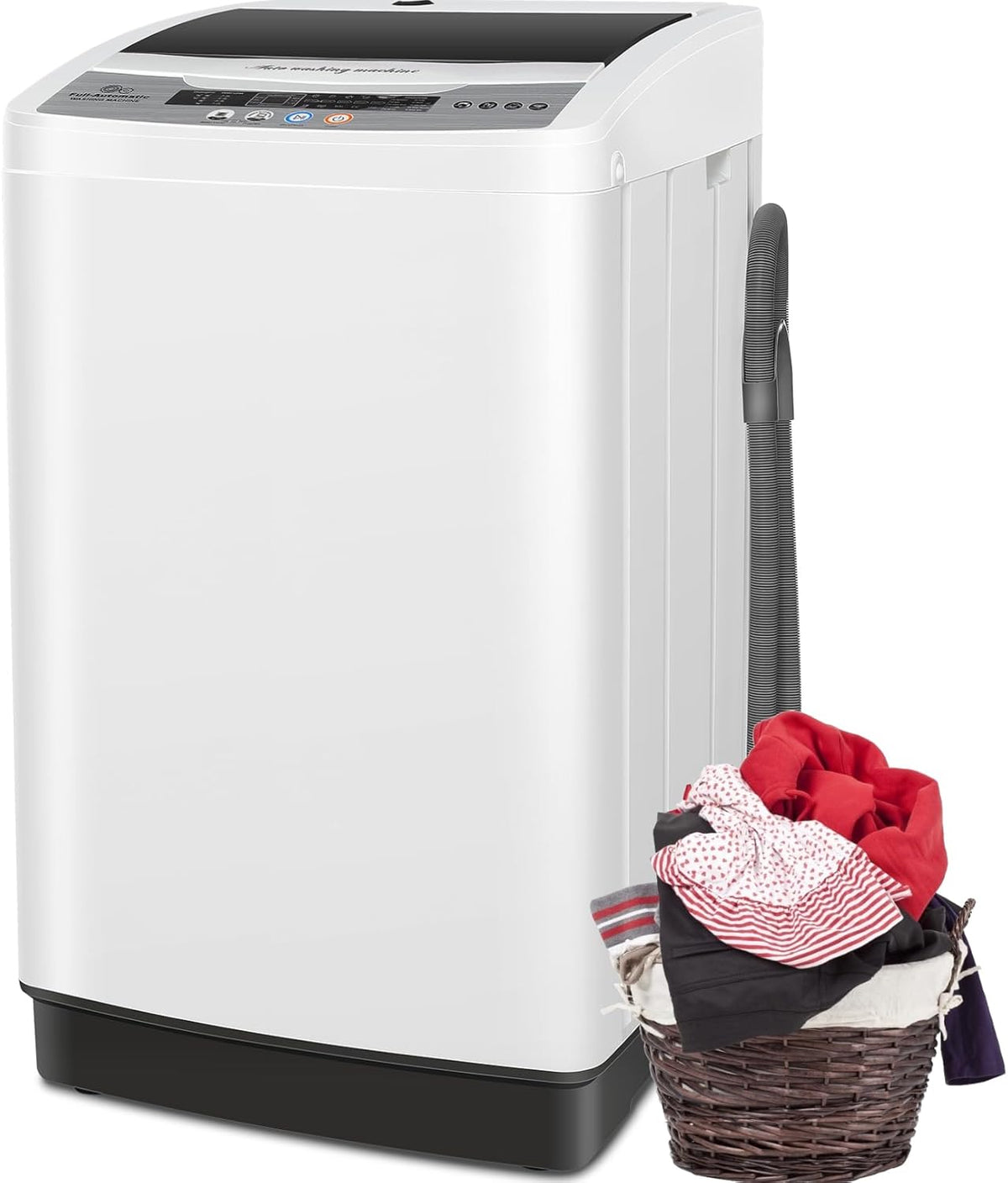 Nictemaw Portable Washing Machine 20Lbs Portable Washer Machine with Drain Pump, 2.8 Cu.ft Compact