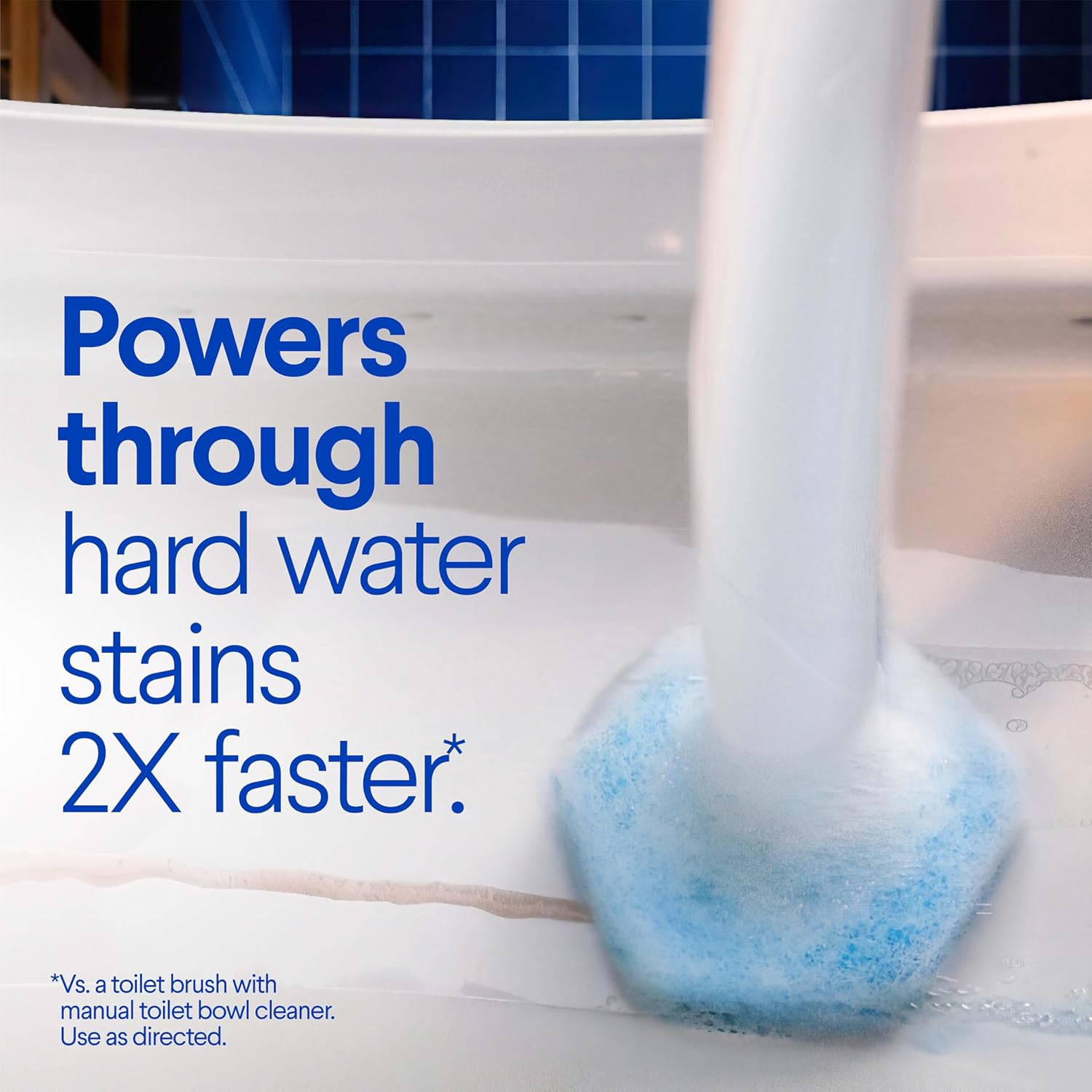 All-in-One Disposable Toilet Wand Cleaning System with Refill Pads, No-Touch Toilet Brush Kit with