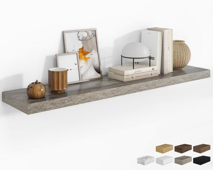 RICHFOCUS 55Inch Floating Shelves for Wall 1 Pack Shelves for Bedroom|Kitchen|Bathroom Wall Mounted
