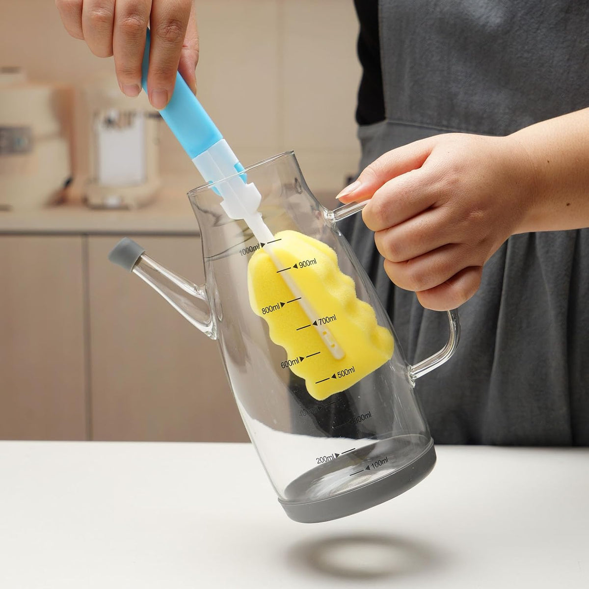 Large Glass Oil Dispenser Bottle for Kitchen Cooking Recipiente Para Aceite De Cocina Olive Oil