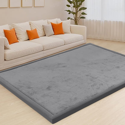 ACOMOPACK Baby Play Mat for Floor,1.3" Thick Memory Foam Area Rug for Living Room,Soft Velvet