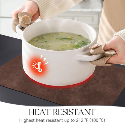 MOSAYT Vinyl Placemats Set of 8-12 X 17 Inch - Faux Leather 100% Waterproof Oil-Proof Wipeable PU