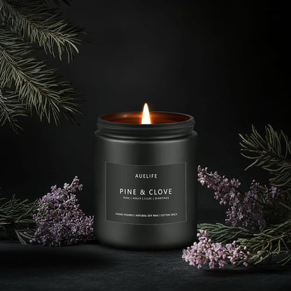 Pine & Clove Candle | Candles for Men - Masculine Candle, Soy Candles for Home Scented, Manly