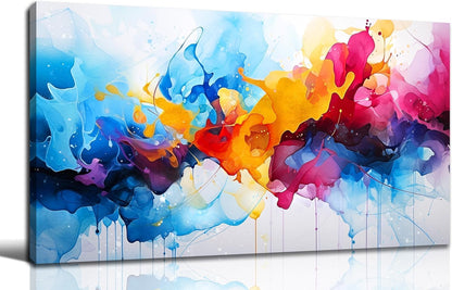 Alsingbago Large Colorful Abstract Canvas Wall Art for Living Room Bedroom Home Office Modern Wall