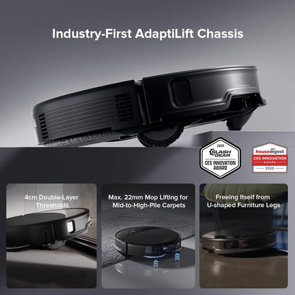 roborock Saros 10R Robot Vacuum and Mop, 22,000 Pa Suction, Zero-Tangling, 3.14’’ Ultra Slim