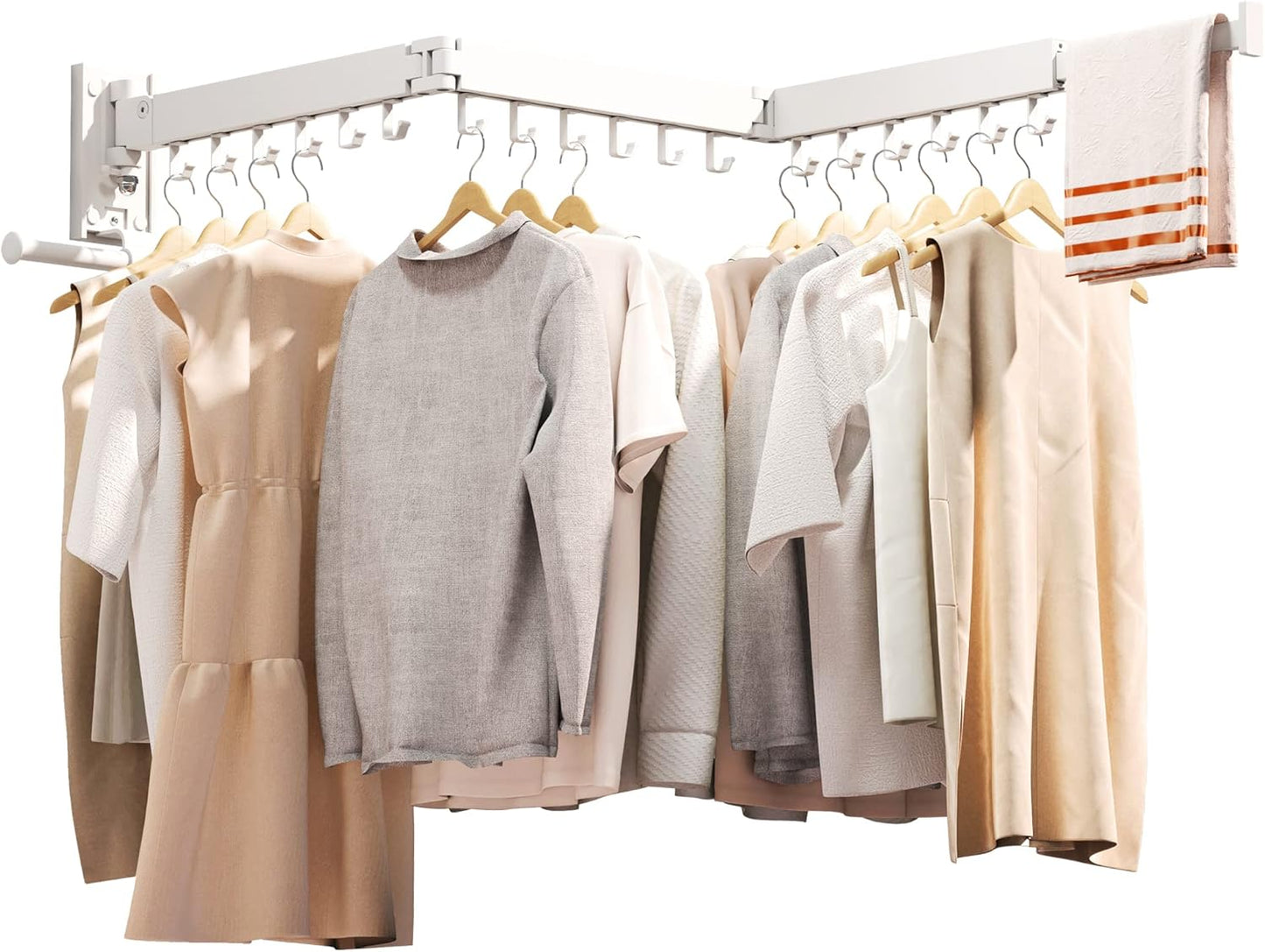Clothes Drying Rack,Laundry Drying Rack Wall Mount, Wall Mounted Clothes