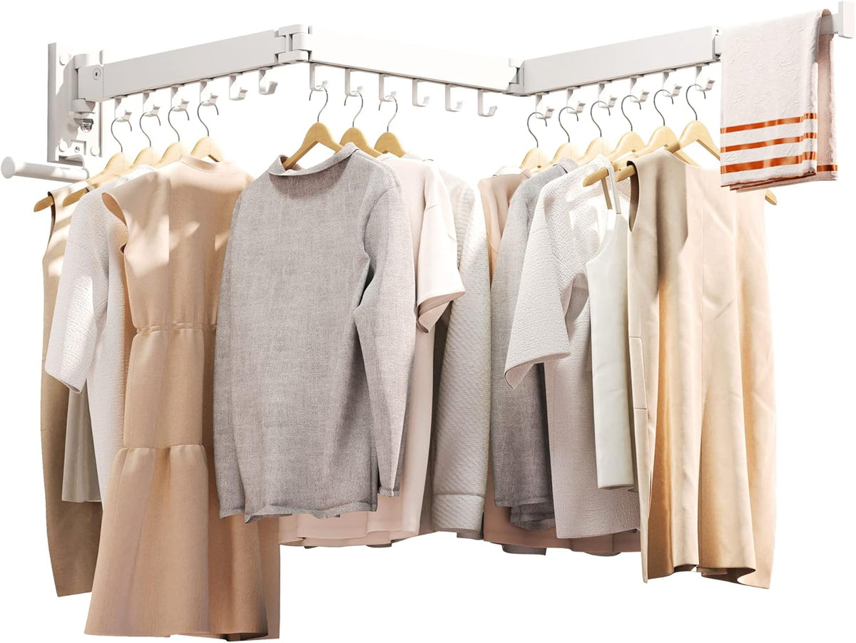 Clothes Drying Rack,Laundry Drying Rack Wall Mount, Wall Mounted Clothes