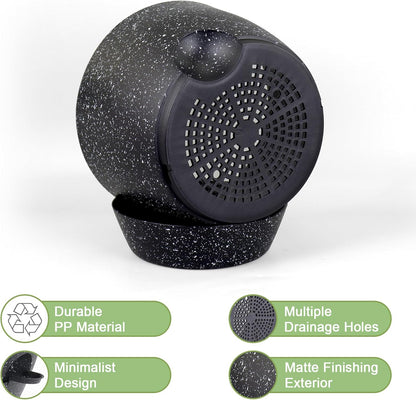 12/10/9 inch Large Self Watering Pots, Planter, Plant Pots with Mesh Drainage Holes for Indoor