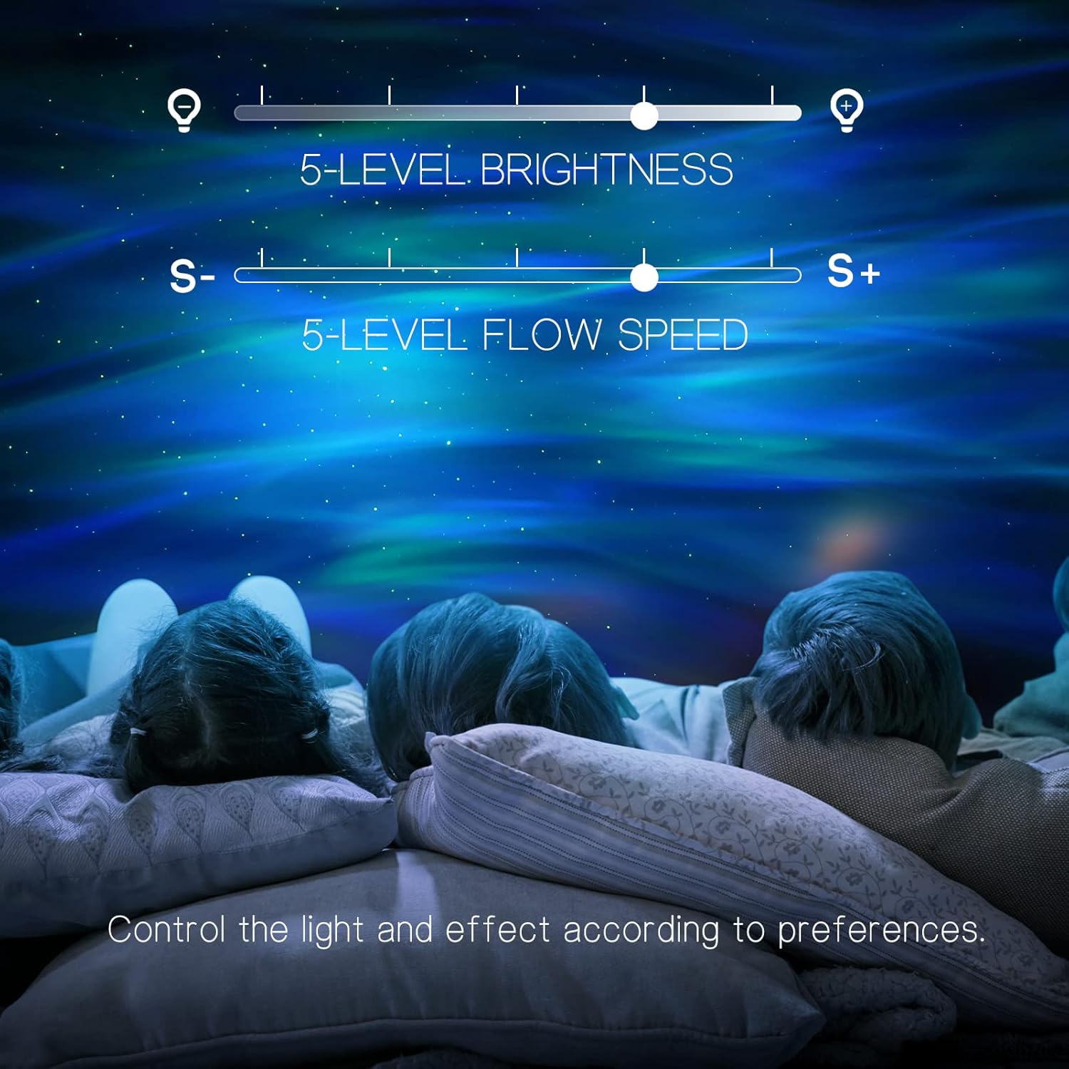 Northern Galaxy Light Aurora Projector with 33 Light Effects, Night Lights LED Star Projector for