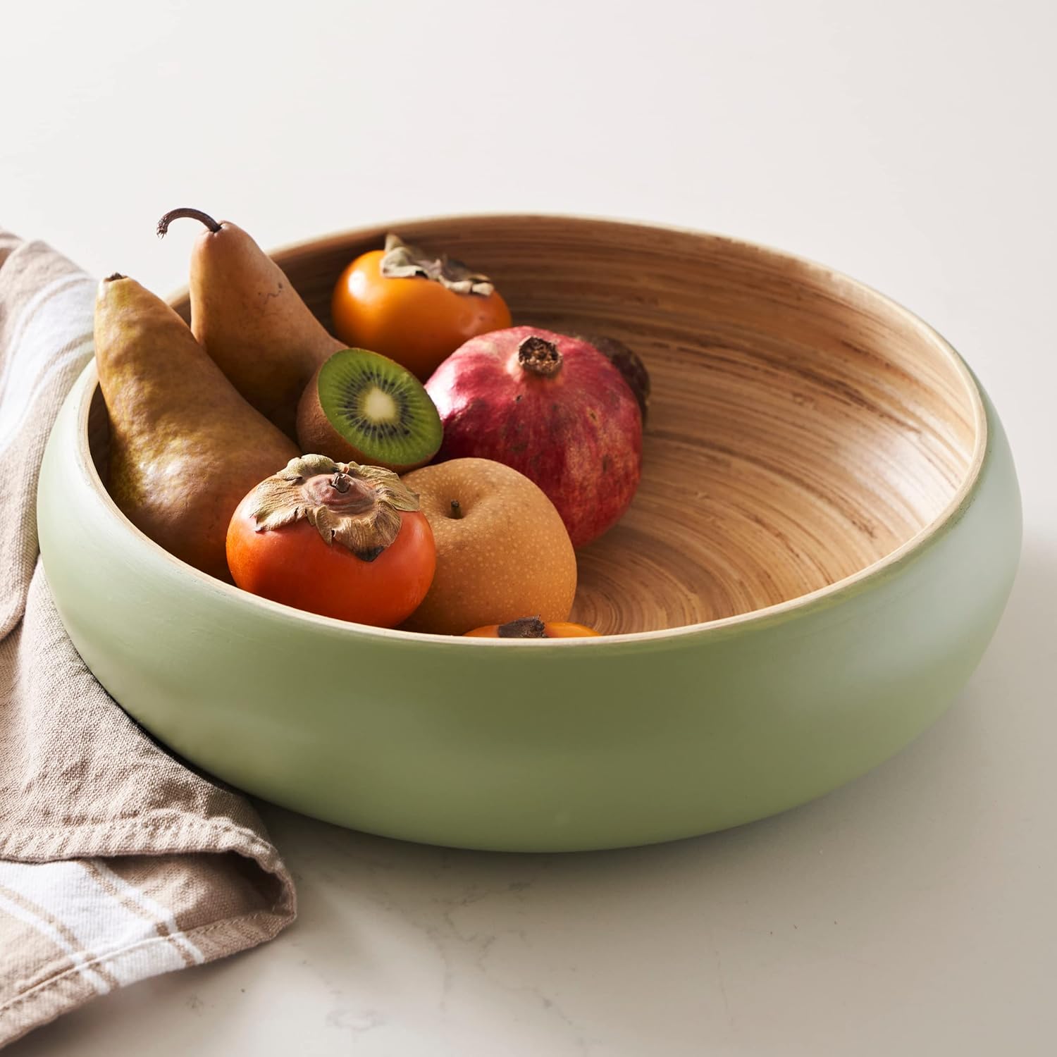 Fruit Bowl For Kitchen Counter, Decorative Bowl, Large Serving Bowl Or Fruit Basket For Kitchen