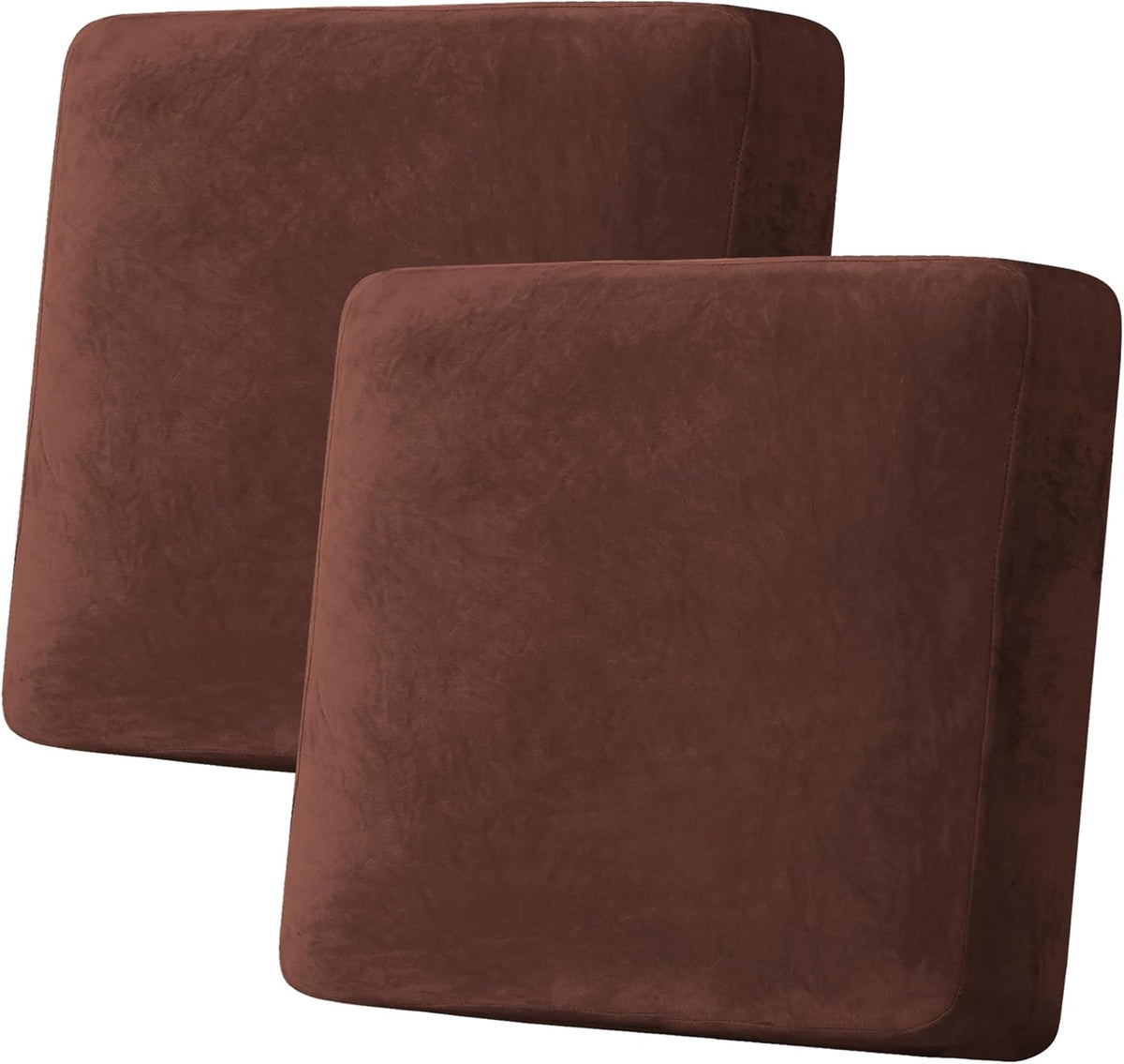 H.VERSAILTEX Velvet Stretch Couch Cushion Cover Plush Cushion Slipcover for Chair Loveseat Sofa