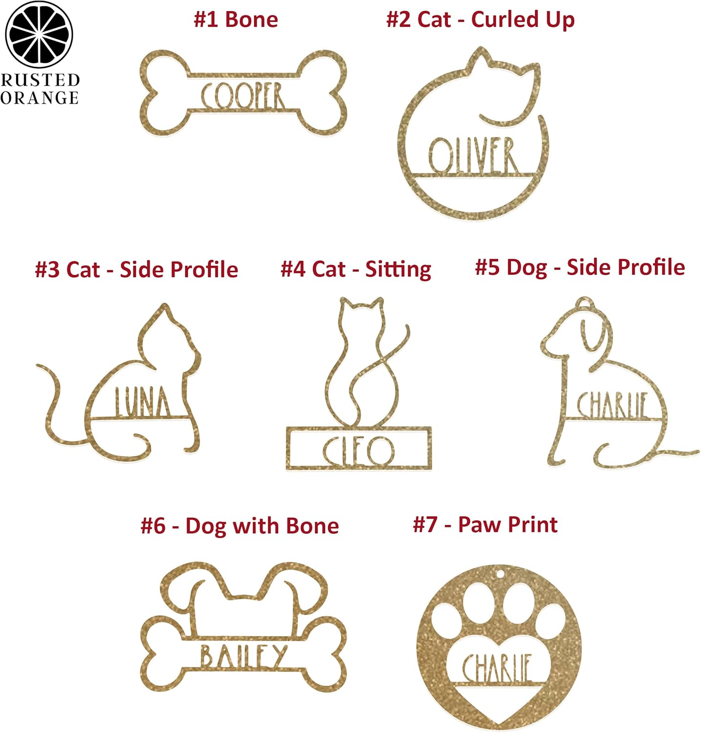 Man's Best Friend Personalized Pet Ornaments (2 Pack; 6 Inch) - Custom Name and Personalized Dog